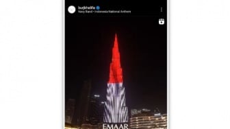 Keren! Burj Khalifa Menyala Merah Putih, Ramaikan HUT Kemerdekaan RI ke-78