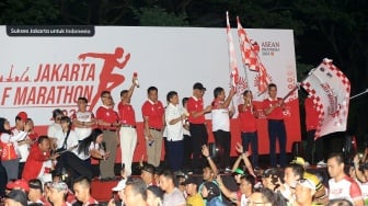 Dukung Gaya Hidup Sehat, 10.000 Peserta Ikuti Ajang Lari "Jakarta Half Marathon 2023"