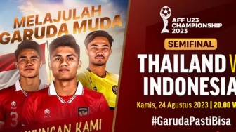 Siaran Langsung Indonesia vs Thailand di TV Apa? Cek Link Nonton Semifinal Piala AFF U-23 di Sini