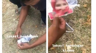 Sekumpulan Pria Temukan Buntalan Kain Pocongan Diduga Sihir, Isinya Ada Foto Wanita Berjilbab