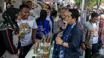 Erick Thohir Hadiri Pesta Rakyat Simpedes BRI, 20.000 Orang Semarakkan Pesta UMKM