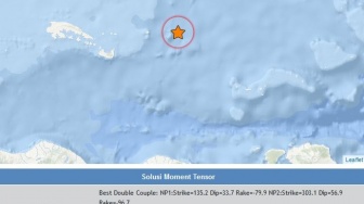 Update Gempa M 7,4 BMKG : Berpusat di Laut Jawa Dan Berjenis Deep Focus