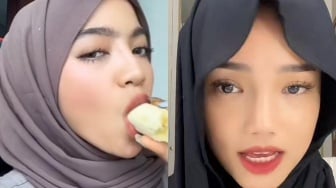 Pakai Hijab Model Ikat Leher, Warganet Samakan Fuji dengan Oklin Fia