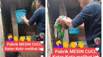 Cara Unik dan Kreatif Keringkan Pakaian Sehabis Dicuci, Taruh di Tempat Sampah