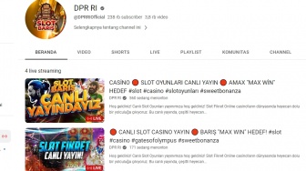 Tim IT DPR Kena Semprot Gegara Akun YouTube Diretas Tayangkan Live Judi Slot