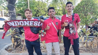 Jadi Pemain ke-12 Timnas Indonesia U-23 Lawan Taiwan, Suporter 'Merahkan' Stadion Manahan