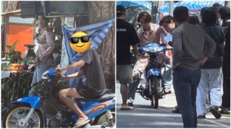 Donghae Super Junior Naik Motor di Thailand, Fans: Pelan-Pelan Oppa