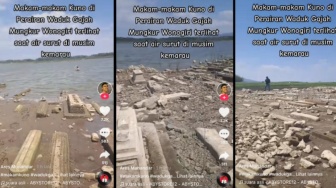 Kemunculan Kompleks Makam Kuno di Waduk Gajah Mungkur, Air Surut saat Kemarau