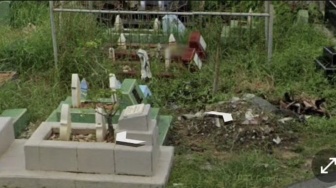 Viral! Pagar Makam Kuburan di Pontianak Hilang Diduga Digondol Maling