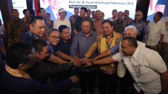 Sekjen Parpol Koalisi Indonesia Maju Bertemu, Bahas Tim Pemenangan Prabowo