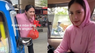 Momen Lucu Nagita Slavina Naik Angkot Malah Cari Seat Belt Jadi Sorotan: Tetep Vibesnya Orang Kaya