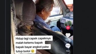 Bayar Angkot Pakai Tutup Botol Plastik, Bapak-bapak di Kalideres Tuai Simpati Netizen: Nyesek Banget!