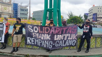 Skena Punk di Medan Gelar Aksi Bela Rempang: Kedaulatan Milik Rakyat, Bukan Investor