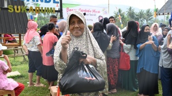 Harga Beras Naik, Relawan Sandi Uno Hadirkan Sembako Murah untuk Kaum Jompo dan Masyarakat Kabupaten Sukabumi