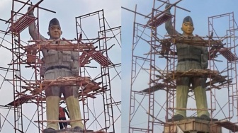 Sudah Habiskan Setengah Triliun, Patung Soekarno Tak Mirip Sekda Banyuasin Ancam Tak Mau Bayar