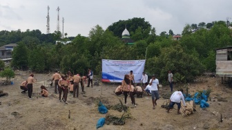 Jaga Kelestarian Laut di Hari Maritim Nasional, Pertamina International Shipping Tanam 1.500 Mangrove di Batam