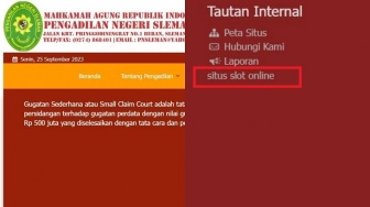 Situs Resmi Pengadilan Negeri Sleman Tampilkan Link Judi Online, Netizen: Nggak Bahaya Ta?