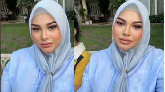 Pakai Filter TikTok, Wajah Aurel Hermansyah Dibilang Jadi Ivan Gunawan Versi Hijab