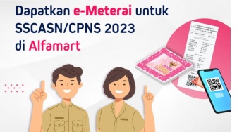 Finnet Indonesia Gandeng Alfamart, Permudah CPNS Dapatkan Materai Elektronik