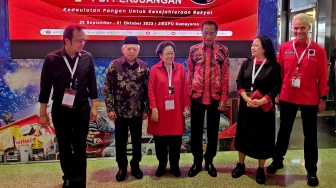 Kebersamaan Megawati, Jokowi, Prananda, Puan, dan Wapres di Rakernas IV PDIP