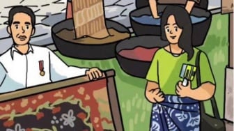 Presiden Jokowi Unggah Gambar Ilustrasi di Hari Batik, Salfok Ada NCTZen!