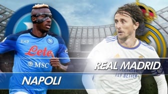 Link Live Streaming Napoli vs Real Madrid di Liga Champions