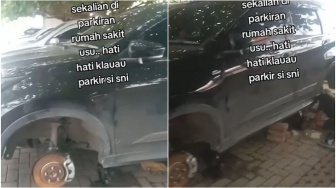 Orang Ini Curhat Kehilangan 2 Roda Mobil Saat Parkir di RS Medan: Bagaimana Pak Bobby?