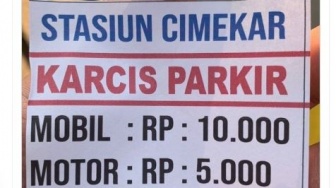 Viral Tarif Parkir di Stasiun Cimekar Bandung Bikin Heran, Turunkan Penumpang Bayar Rp2 Ribu