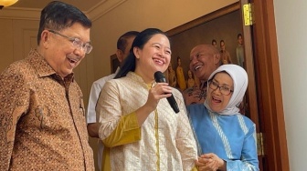 Pakai Batik Kuning saat Temui JK, Puan Maharani soal Golkar Dukung Ganjar: Tanda-tanda Mungkin