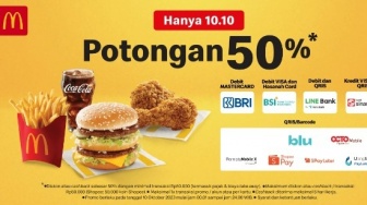 Promo Makanan dan Minuman 10.10 Lengkap: Janji Jiwa, McD, Subway, Yoshinoya, Burger King dan ichiban Sushi