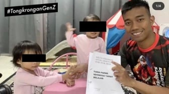 Sah! Viral Ayah Bikin Anak Balitanya Tanda Tangan Kontrak 'Gak Pacaran sampai Lulus Kuliah'