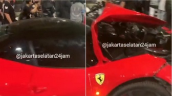 Siapa Pemilik Ferrari Merah Seruduk 5 Kendaraan di Senayan? Ini Profilnya