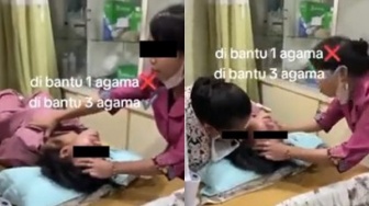 Wanita Diduga Kesurupan, Aksi Teman Baca Doa 3 Agama Viral: Setannya Pensiun Jadi Setan