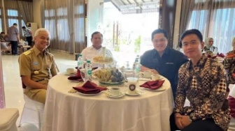 Ramai Soal Cawapres Prabowo Subianto, Gibran Mendadak Spill Huruf 'E', untuk Erick Thohir?