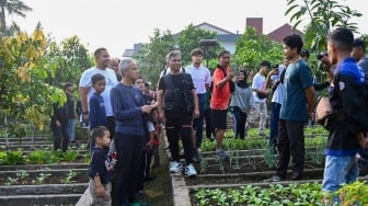 Ganjar Temui Jimmy Hantu, Bicara Mengenai Ketahanan Pangan