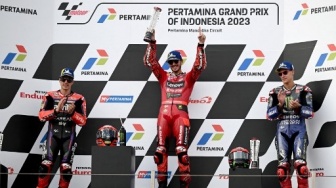 Menangi MotoGP Indonesia 2023, Francesco Bagnaia Kembali ke Puncak Klasemen MotoGP