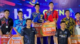 KJA Open 2023: Disaksikan Taufik Hidayat, Asghar/Dwiki Runner-up usai Dibungkam Eks Pelatnas