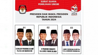 Heboh Muncul Draft Surat Suara Pilpres 2024, Prabowo Subianto Duet dengan Erick Thohir