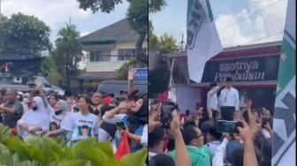 'Punya Raga tapi Tak Ada Hati' Momen Emak-Emak Berkaus Ganjar Bilang I Love You ke Anies Baswedan