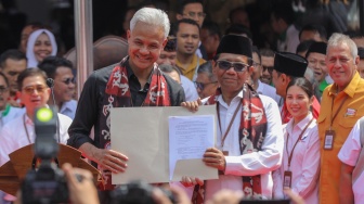 Pasangan Ganjar-Mahfud Resmi Daftar Pilpres 2024