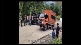 Jalanan Sumut Bisa Viral di Cina! Begini Penampakan Tanjakan Batu Jomba yang Bikin Truk Hampir Terbalik