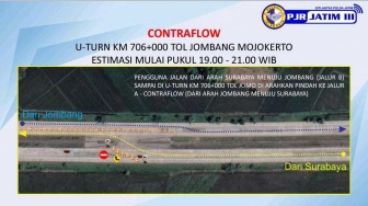 Uji Coba Jembatan, Catat Jadwal Contraflow di Tol JombangMojokerto