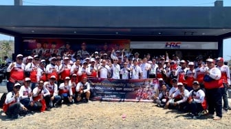 Seru, Anggota Komunitas Honda Indonesia Nonton Langsung MotoGP Mandalika 2023