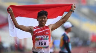 Saptoyogo Sumbang Medali Emas Pertama untuk Indonesia di APG 2022 Hangzhou