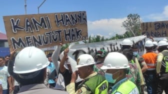 Tuntut Ganti Rugi, Warga Desa Bumi Harapan di Kutim Demo ke PT Indexim