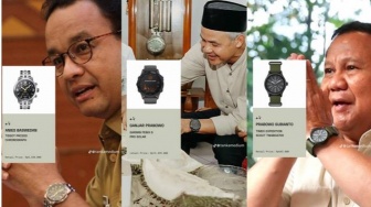 Harga Jam Tangan Masing-Masing Paslon Disorot, Milik Prabowo-Gibran Tak Sampai Rp1 Juta!