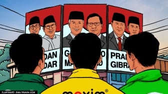 Melihat Tiga Kandidat Capres dan Wakilnya dari Kaca Mata Tiga Orang Ojol