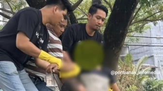 Pria ODGJ di Pontianak Ditemukan Tewas Gantung Diri di Pohon, Netizen Curiga