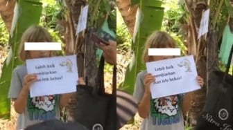 Viral Bocah Bule Jadi 'Aktivis Lele' di Bali, Sedih Hidup Lele Dipancing Warga