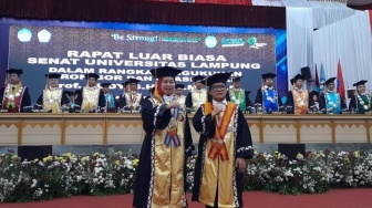 Prof Rudy Resmi Dikukuhkan Jadi Guru Besar Unila